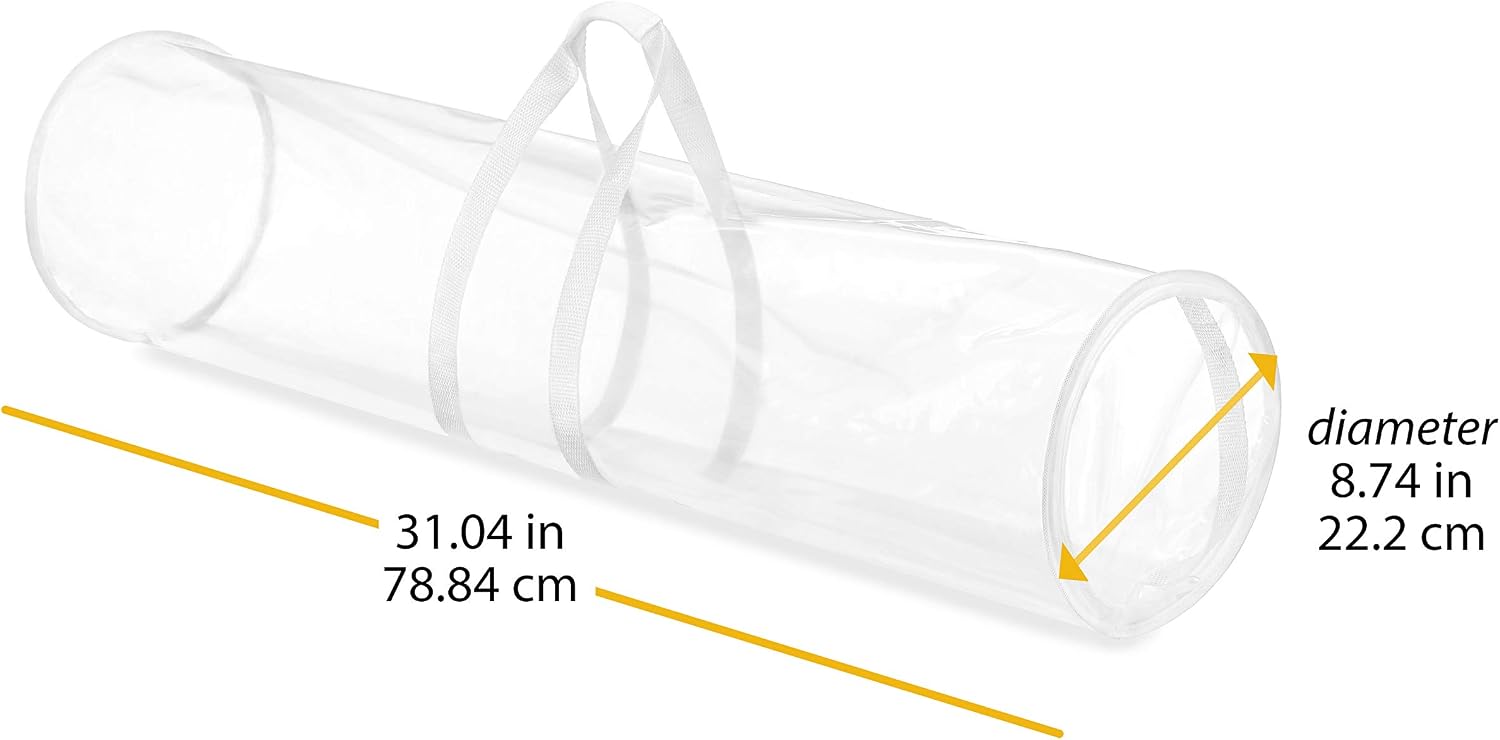 Whitmor 6044-4924 Clear Gift Wrap Organizer - Zippered Storage for 25 Rolls - Image 7