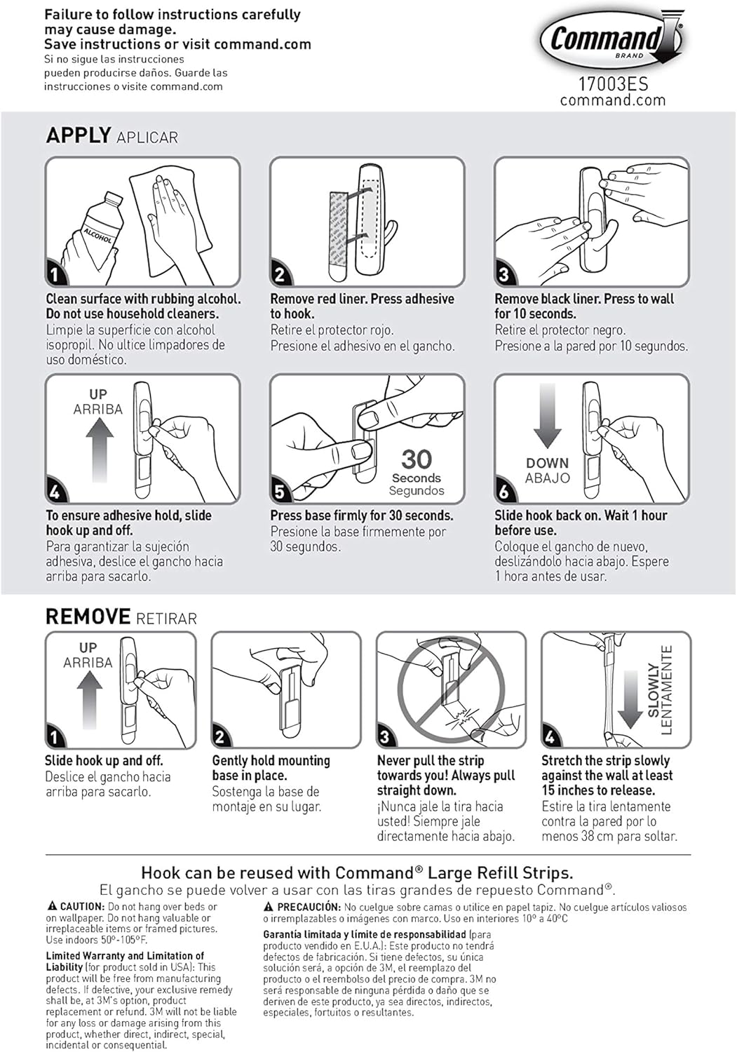 Command Large Utility Hooks. 7-Hooks. 12-Strips. Organize Damage-Free - Image 11